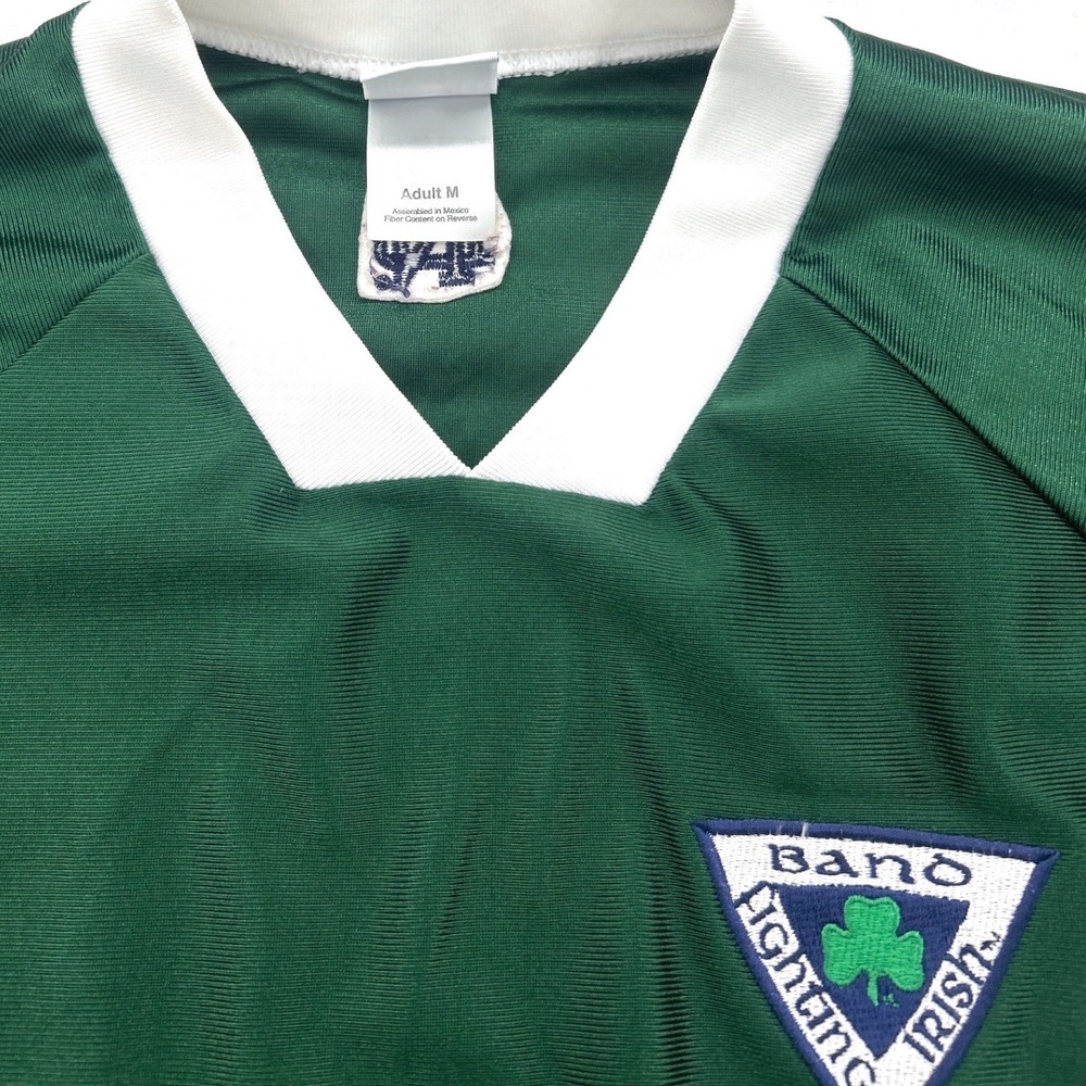 VTG Augusta Sportswear Notre Dame Fighting Irish Band ND Jersey Med Green Shirt - Picture 3 of 10